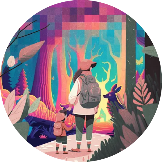 Illustration: Setting off on an adventure